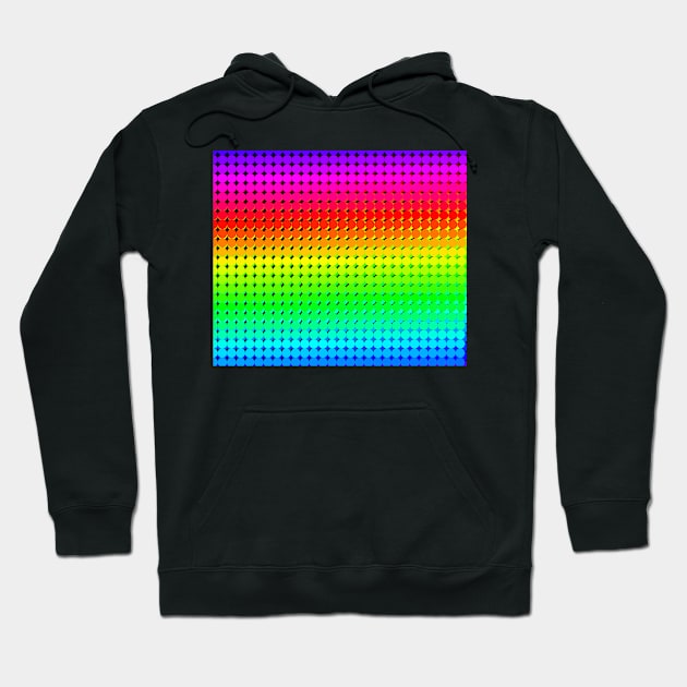 Rainbow Polka dots 006 Hoodie by rupertrussell